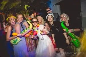 Fun wedding reception